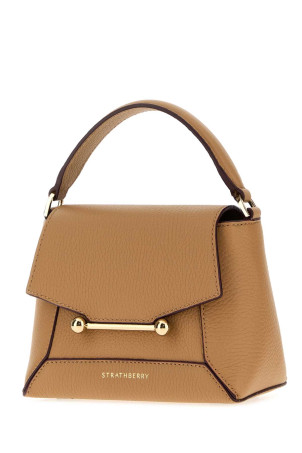 Camel leather nano Mosaic handbag Brown STRATHBERRY (20241125684440)