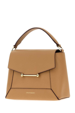 Camel leather Mosaic handbag Brown STRATHBERRY (20242125680440)