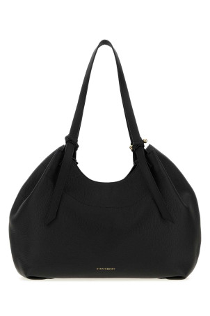 Black leather Barra shopping bag Black STRATHBERRY (20261125030100)