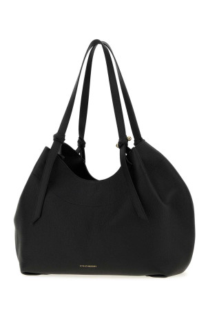 Black leather Barra shopping bag Black STRATHBERRY (20261125030100)