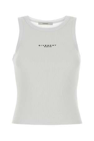 White stretch cotton tank top White GIVENCHY (BW70FPP7BR)
