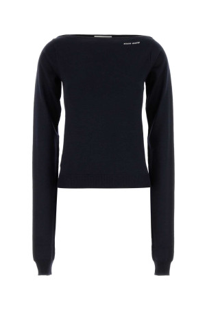 Midnight blue wool sweater Blue MIU MIU (MMLA85SOOO16WS)