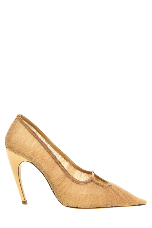 Туфли-лодочки из тюля Бежевые NENSI DOJAKA (ND23FWSC41010ANUDE) Туфли-лодочки из тюля Бежевые NENSI DOJAKA (ND23FWSC41010ANUDE)