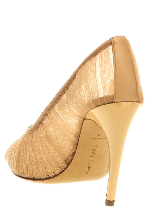 Туфли-лодочки из тюля Бежевые NENSI DOJAKA (ND23FWSC41010ANUDE) Туфли-лодочки из тюля Бежевые NENSI DOJAKA (ND23FWSC41010ANUDE)