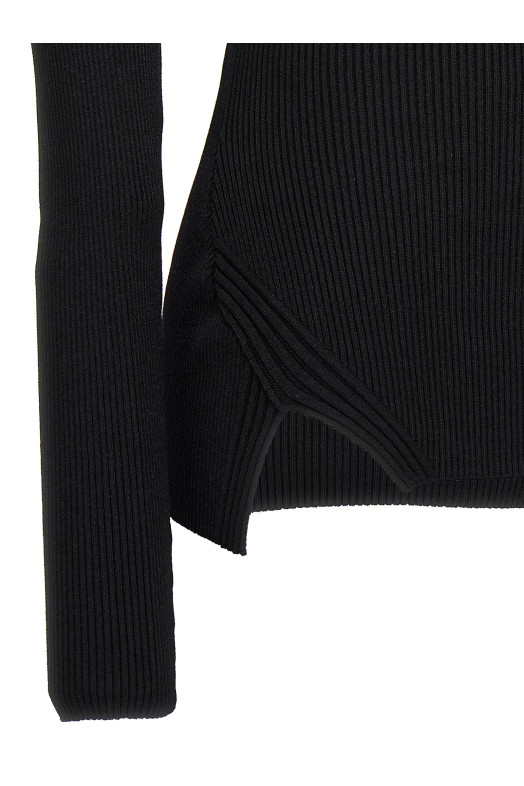 Светр з вирізом Чорний NENSI DOJAKA (NDAW23KT029BLACK) Светр з вирізом Чорний NENSI DOJAKA (NDAW23KT029BLACK)