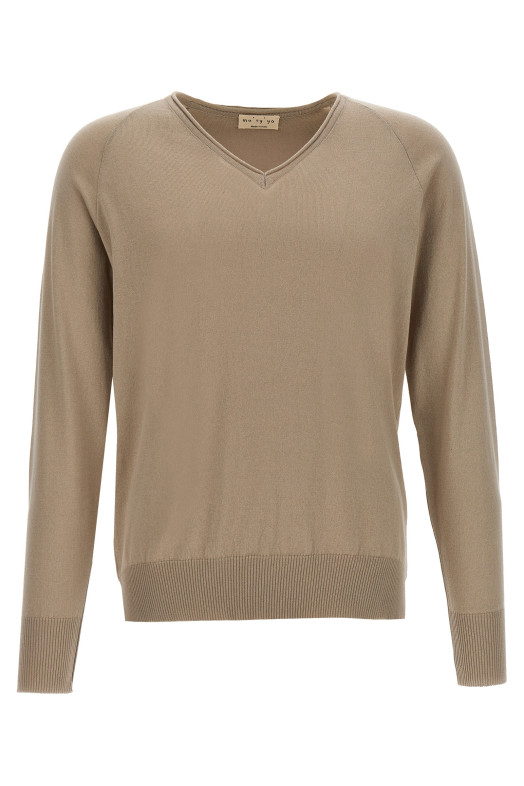 Хлопковый свитер Бежевый MA'RY'YA (YIK021A3)