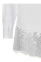 Rhinestone chemisier dress White Rhinestone chemisier dress White