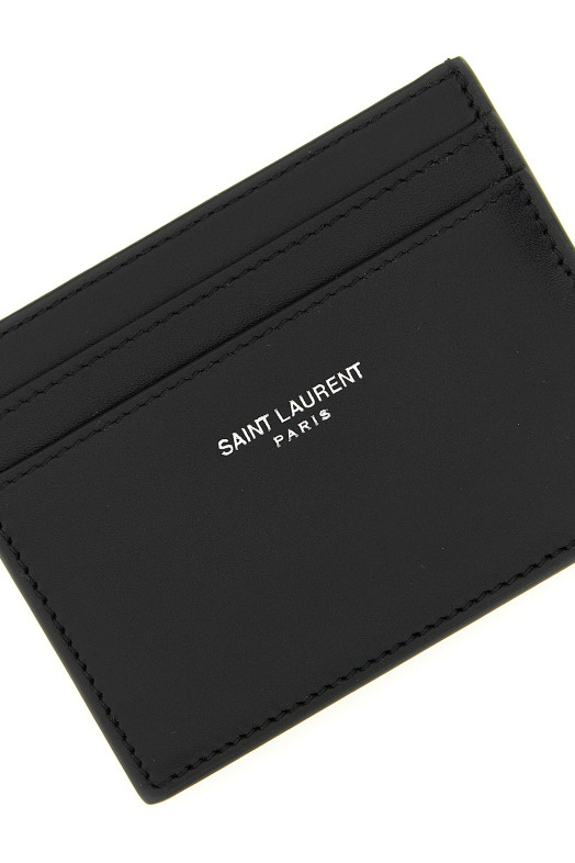 Тримач для візиток з логотипом, чорний SAINT LAURENT (3759460U90N1000) Тримач для візиток з логотипом, чорний SAINT LAURENT (3759460U90N1000)