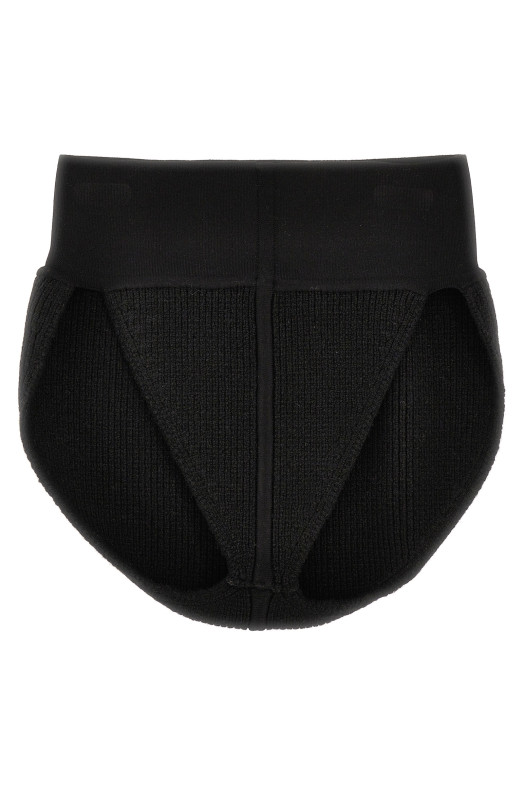 Panties in cachemire blend Black   Panties in cachemire blend Black