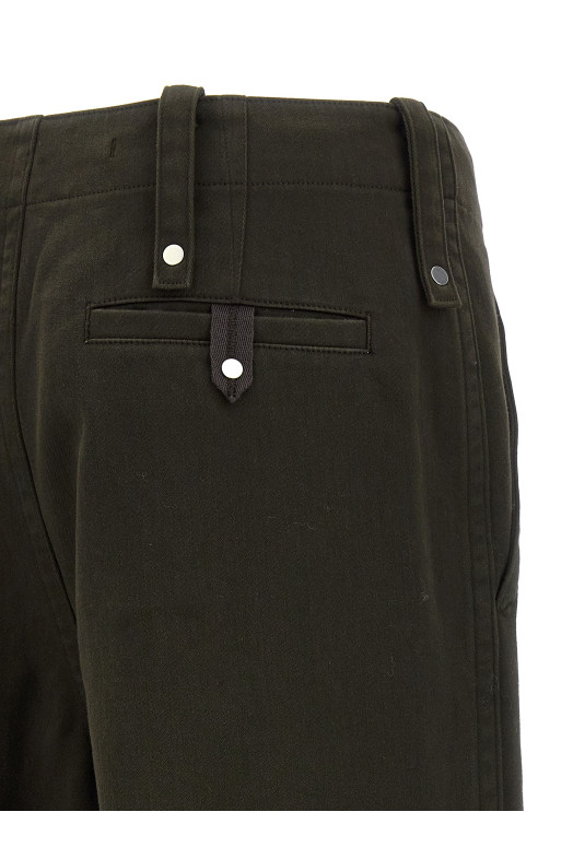 Штани з габардину Коричневі BURBERRY (8076645OTTER)