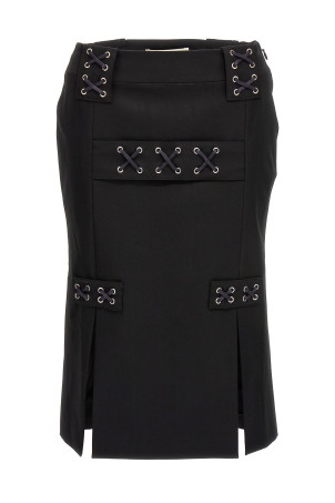 Lace-up skirt Black   Lace-up skirt Black