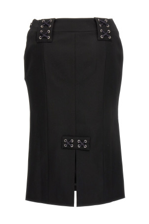 Lace-up skirt Black   Lace-up skirt Black