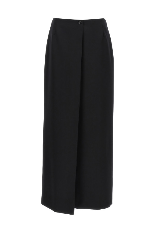 Long skirt back slit Black   Long skirt back slit Black