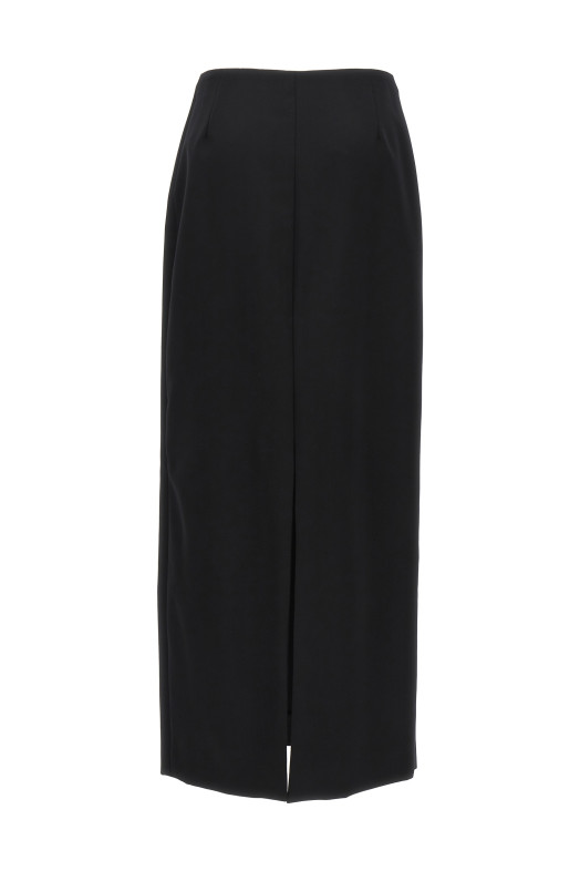 Long skirt back slit Black   Long skirt back slit Black