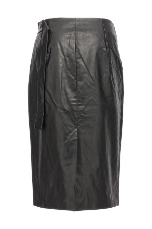 'Wrap Skirt Oil' skirt Black   'Wrap Skirt Oil' skirt Black