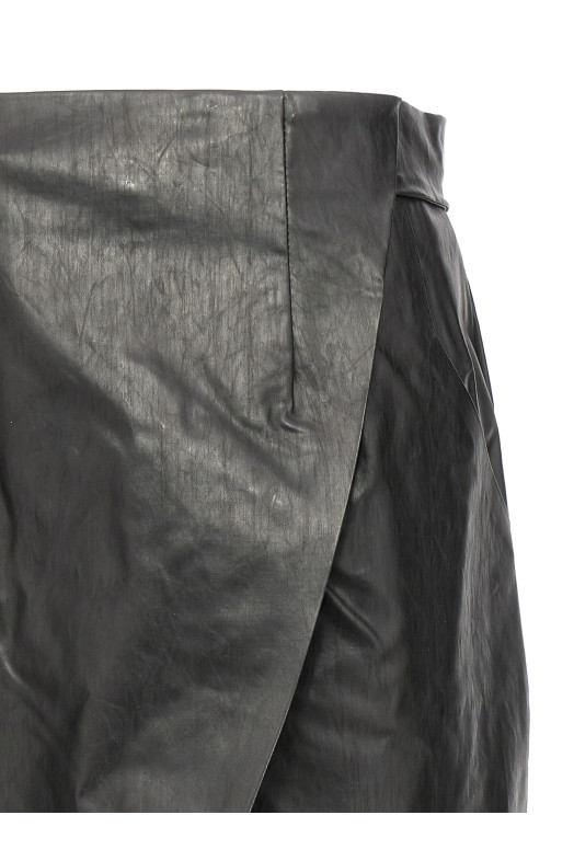 'Wrap Skirt Oil' skirt Black   'Wrap Skirt Oil' skirt Black