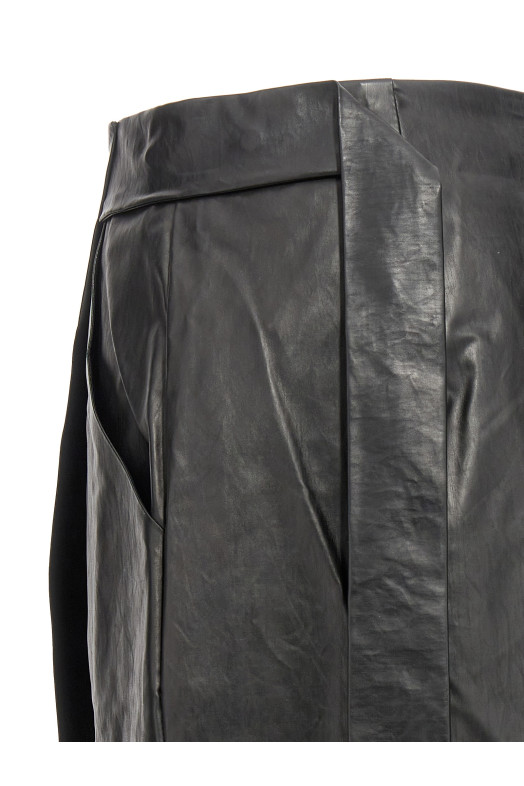'Wrap Skirt Oil' skirt Black   'Wrap Skirt Oil' skirt Black
