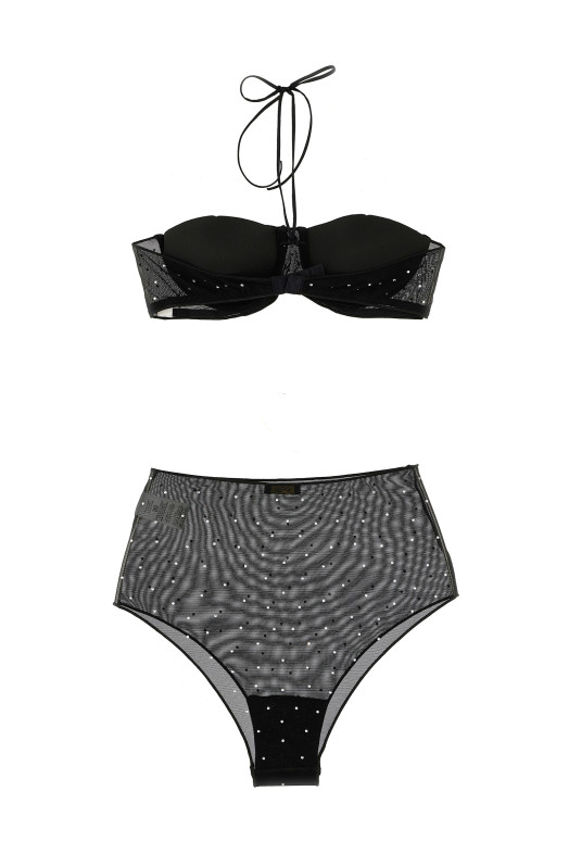 'Gem Necklace' set Black  