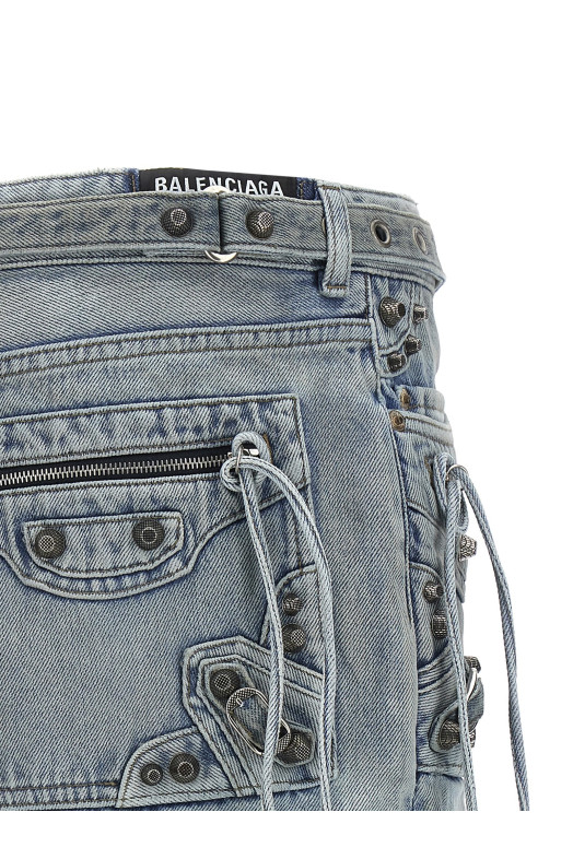 'Cagole Mini' skirt Blue 'Cagole Mini' skirt Blue