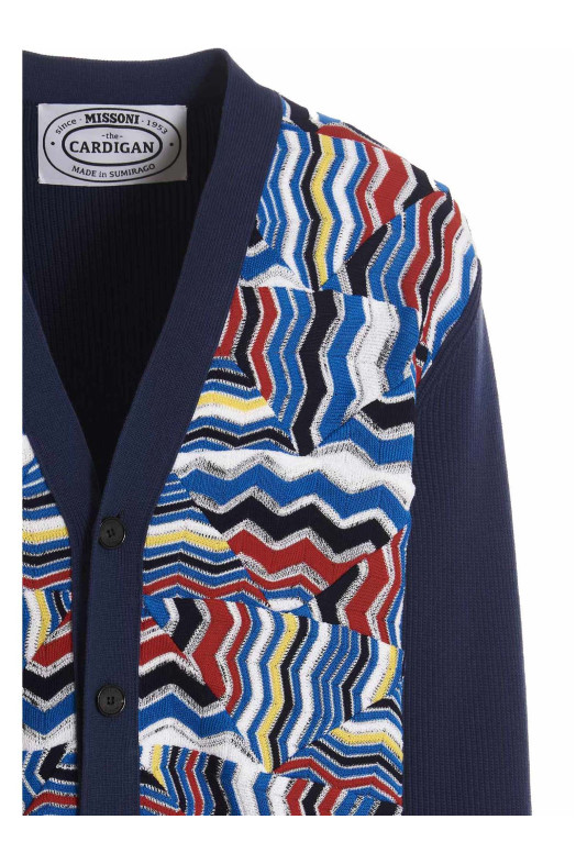 Zigzag cardigan Multicolor