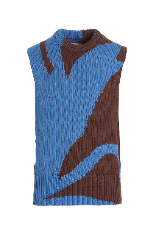 Жилет с цветовыми блоками, многоцветный JIL SANDER (J22FB0109J15379979)