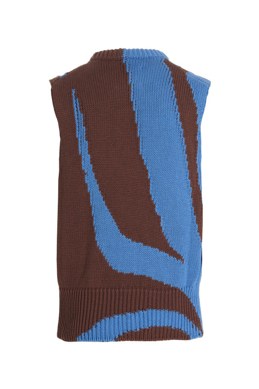 Жилет с цветовыми блоками, многоцветный JIL SANDER (J22FB0109J15379979)