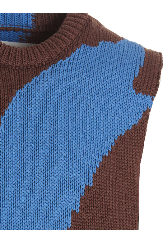 Жилет с цветовыми блоками, многоцветный JIL SANDER (J22FB0109J15379979)