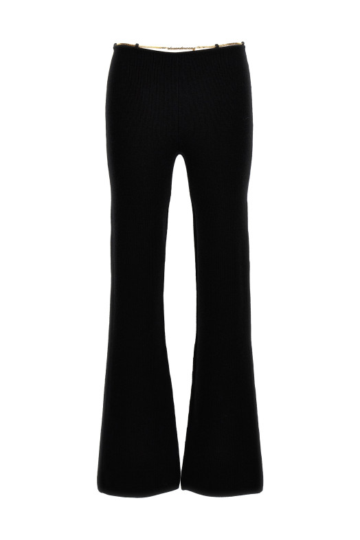 'Gold Nameplate Chain' pants Black  