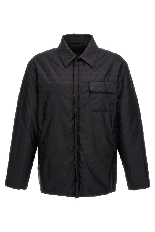 Двостороння куртка Valentino «Toile Iconographe» Чорна (4V3CJJ109VFMXM) Двостороння куртка Valentino «Toile Iconographe» Чорна (4V3CJJ109VFMXM)