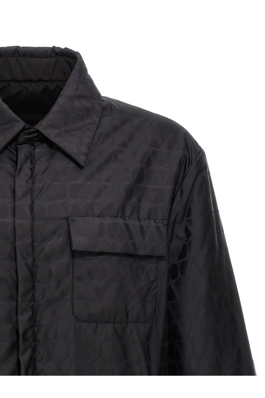 Двостороння куртка Valentino «Toile Iconographe» Чорна (4V3CJJ109VFMXM) Двостороння куртка Valentino «Toile Iconographe» Чорна (4V3CJJ109VFMXM)