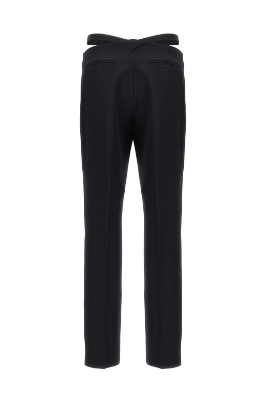 Belt detail trousers Black   Belt detail trousers Black