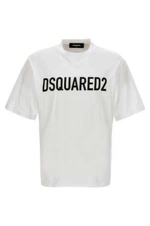 Футболка с логотипом, белая DSQUARED2 (S74GD1197D20004100) Футболка с логотипом, белая DSQUARED2 (S74GD1197D20004100)