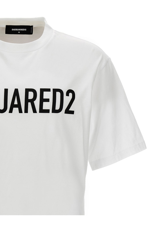 Футболка с логотипом, белая DSQUARED2 (S74GD1197D20004100)