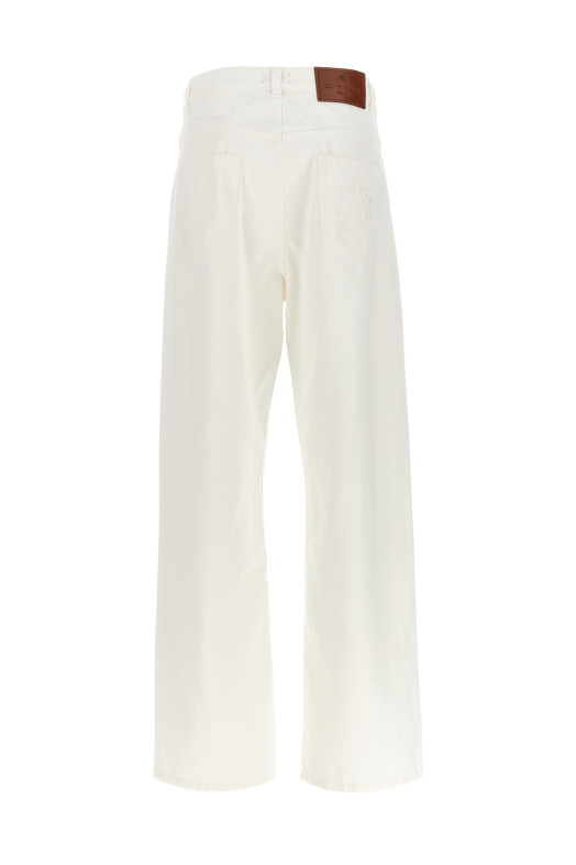 Джинсы-багги с шевроном Белые ETRO (WRNB0005AC169W0111) Джинсы-багги с шевроном Белые ETRO (WRNB0005AC169W0111)