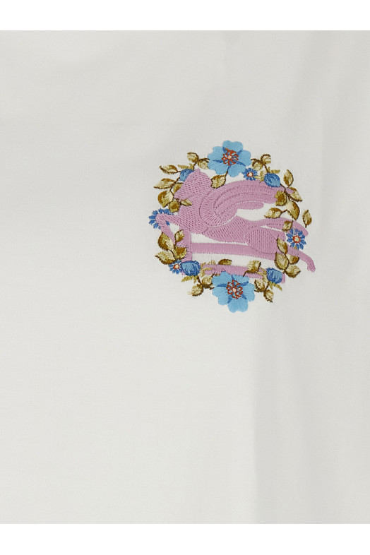 Футболка з вишитим логотипом Біла ETRO (WRJB0006AC036W0111) Футболка з вишитим логотипом Біла ETRO (WRJB0006AC036W0111)