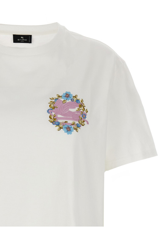 Футболка з вишитим логотипом Біла ETRO (WRJB0006AC036W0111) Футболка з вишитим логотипом Біла ETRO (WRJB0006AC036W0111)