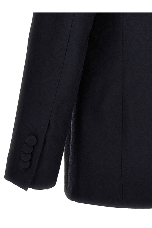 Однобортний жакардовий блейзер Синій ETRO (MRCA000899TUEF9B0665) Однобортний жакардовий блейзер Синій ETRO (MRCA000899TUEF9B0665)