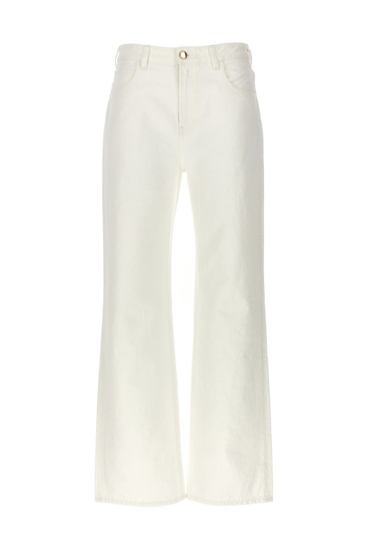 Джинсы с расклешенными штанинами Белые CHLOÉ (CHC24SDP03154101) Джинсы с расклешенными штанинами Белые CHLOÉ (CHC24SDP03154101)