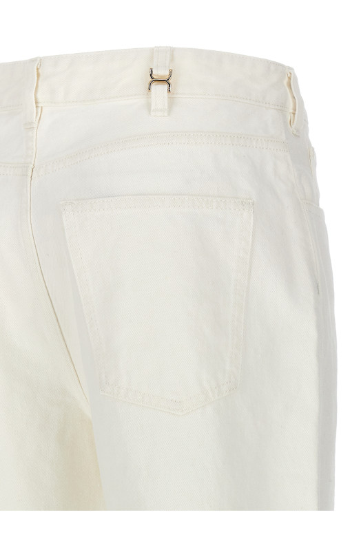 Джинсы с расклешенными штанинами Белые CHLOÉ (CHC24SDP03154101) Джинсы с расклешенными штанинами Белые CHLOÉ (CHC24SDP03154101)