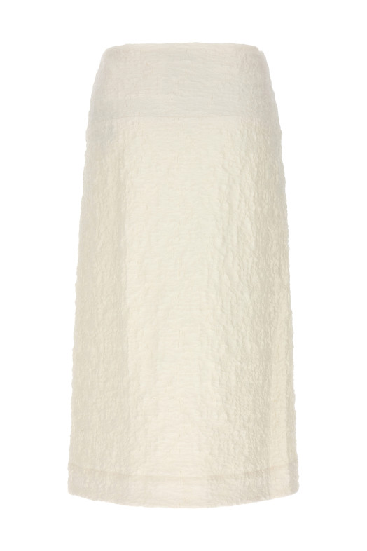 Embossed cotton skirt Pink Embossed cotton skirt Pink