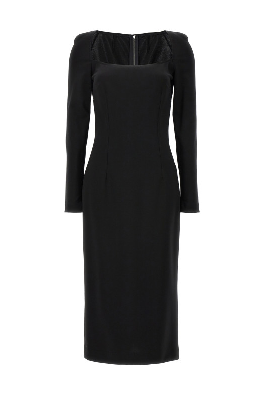 Платье с миланской вышивкой, черное DOLCE & GABBANA (F6DLUTFUGN7N0000) Платье с миланской вышивкой, черное DOLCE & GABBANA (F6DLUTFUGN7N0000)