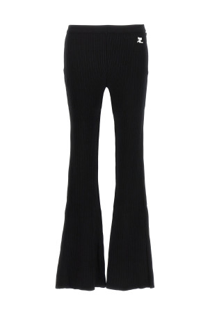 'Reedition rib knit' pants Black   'Reedition rib knit' pants Black