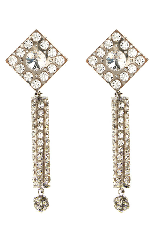 Crystal earrings Silver Crystal earrings Silver