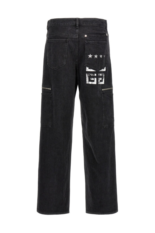 Джинсы Cargo Черные GIVENCHY (BM517E5YAA001) Джинсы Cargo Черные GIVENCHY (BM517E5YAA001)