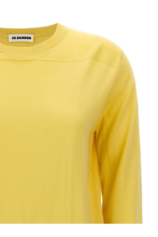 Светр з круглим вирізом Жовтий JIL SANDER (J02GP0168J15383744) Светр з круглим вирізом Жовтий JIL SANDER (J02GP0168J15383744)