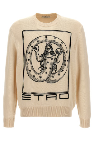 Светр з вишитим логотипом Бежевий ETRO (MRKF0003AC233W3796) Светр з вишитим логотипом Бежевий ETRO (MRKF0003AC233W3796)
