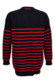 Destroyed effect striped cardigan Multicolor Destroyed effect striped cardigan Multicolor