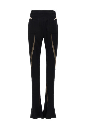 Леггинсы с сетчатыми вставками, черные MUGLER (24P1PA0404470B99N1) Леггинсы с сетчатыми вставками, черные MUGLER (24P1PA0404470B99N1)