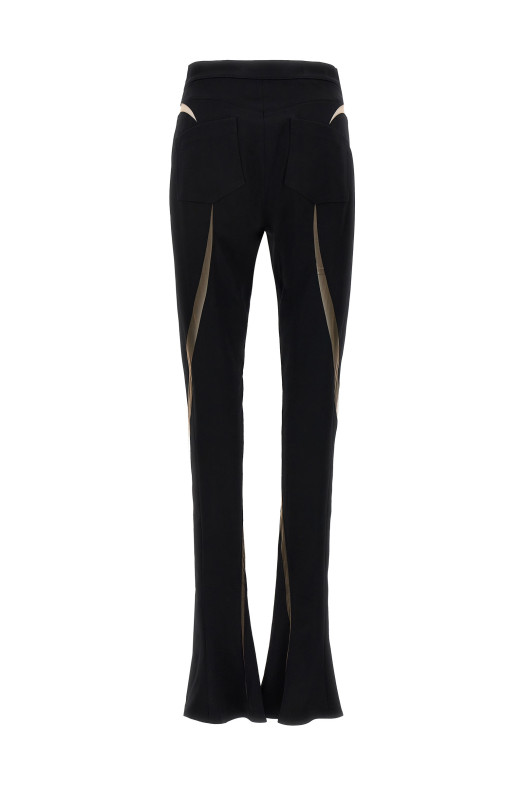 Леггинсы с сетчатыми вставками, черные MUGLER (24P1PA0404470B99N1) Леггинсы с сетчатыми вставками, черные MUGLER (24P1PA0404470B99N1)