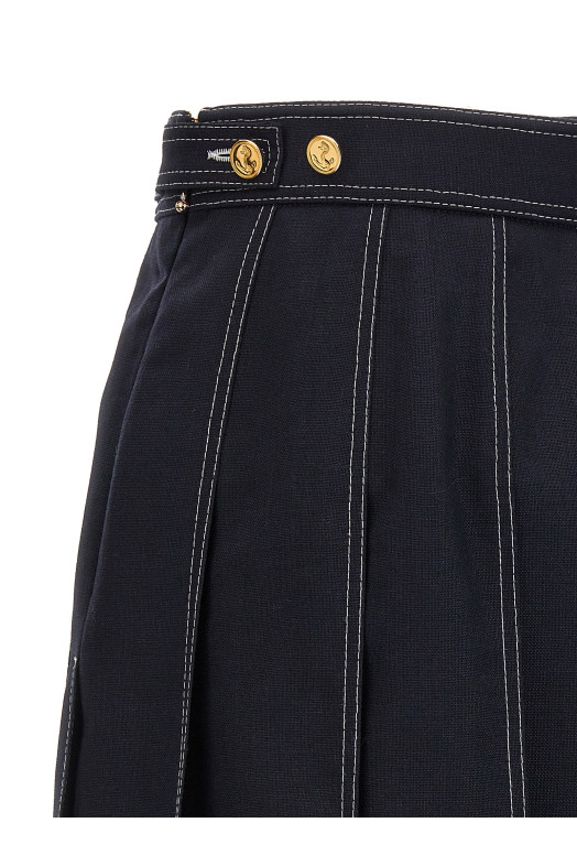 Мини-юбка в складку Синяя THOM BROWNE (FGC402N00473415) Мини-юбка в складку Синяя THOM BROWNE (FGC402N00473415)